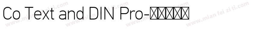 Co Text and DIN Pro字体转换